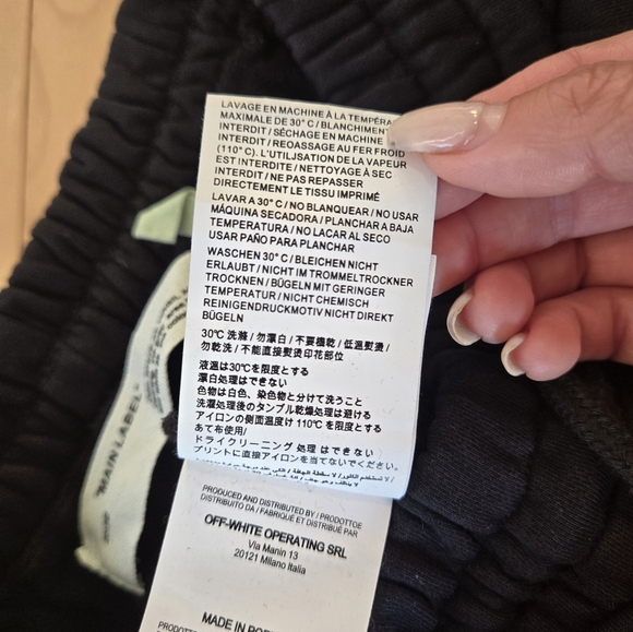 OFF-WHITE ART DAD Time Travelling Track Pants in Black & Multicolor - Picture 10 of 13